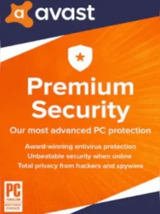 Avast Premium Security (1 Device , 1 Year) افاست بريميوم سيكيورتى لمدة عام – حماية متكاملة لجهازك